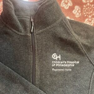 Gray Fleece CHOP Jacket with Embroidered RN Logo